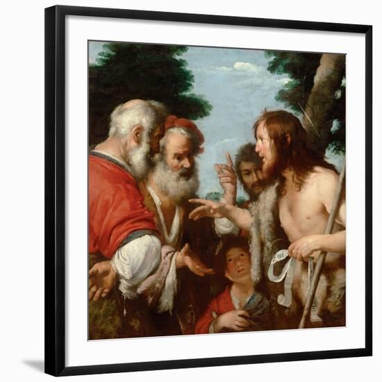 The Sermon of Saint John the Baptist, C. 1644-Bernardo Strozzi-Framed Giclee Print