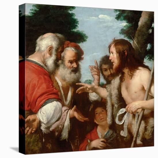 The Sermon of Saint John the Baptist, C. 1644-Bernardo Strozzi-Stretched Canvas