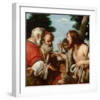 The Sermon of Saint John the Baptist, C. 1644-Bernardo Strozzi-Framed Giclee Print