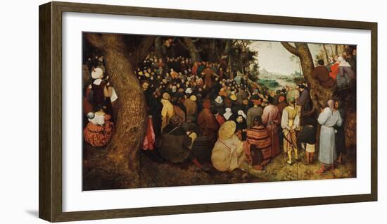 The Sermon Of Saint John The Baptist-Pieter Bruegel the Elder-Framed Giclee Print