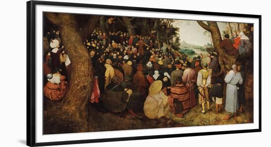 The Sermon Of Saint John The Baptist-Pieter Bruegel the Elder-Framed Giclee Print