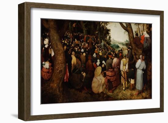 The Sermon of Saint John the Baptist-Pieter Bruegel the Elder-Framed Giclee Print