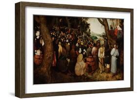 The Sermon of Saint John the Baptist-Pieter Bruegel the Elder-Framed Giclee Print