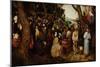 The Sermon of Saint John the Baptist-Pieter Bruegel the Elder-Mounted Giclee Print