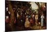 The Sermon of Saint John the Baptist-Pieter Bruegel the Elder-Mounted Giclee Print