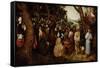 The Sermon of Saint John the Baptist-Pieter Bruegel the Elder-Framed Stretched Canvas