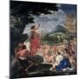 The Sermon of St. John the Baptist-Giovanni  B. Gaulli-Mounted Giclee Print