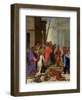 The Sermon of St. Paul at Ephesus, 1649-Eustache Le Sueur-Framed Giclee Print