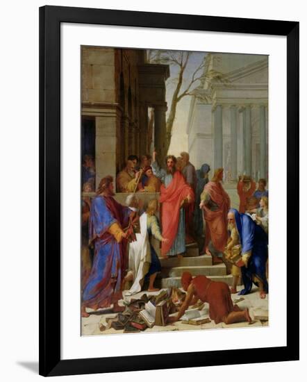 The Sermon of St. Paul at Ephesus, 1649-Eustache Le Sueur-Framed Giclee Print