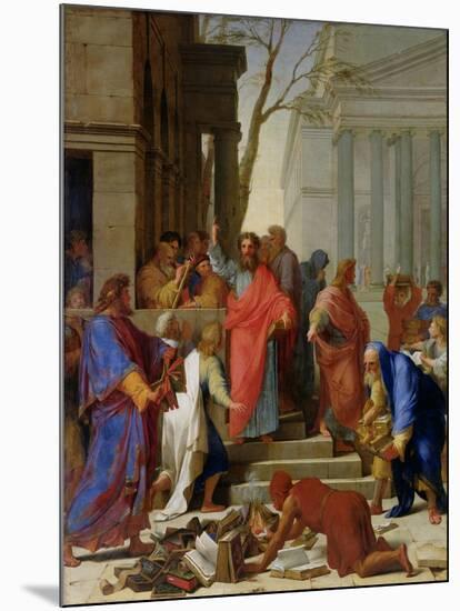 The Sermon of St. Paul at Ephesus, 1649-Eustache Le Sueur-Mounted Giclee Print