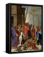 The Sermon of St. Paul at Ephesus, 1649-Eustache Le Sueur-Framed Stretched Canvas