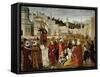 The Sermon of St. Stephen at Jerusalem-null-Framed Stretched Canvas