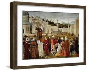 The Sermon of St. Stephen at Jerusalem-null-Framed Giclee Print