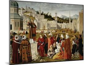 The Sermon of St. Stephen at Jerusalem-null-Mounted Giclee Print