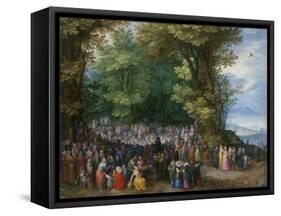 The Sermon on the Mount, 1598-Jan the Elder Brueghel-Framed Stretched Canvas