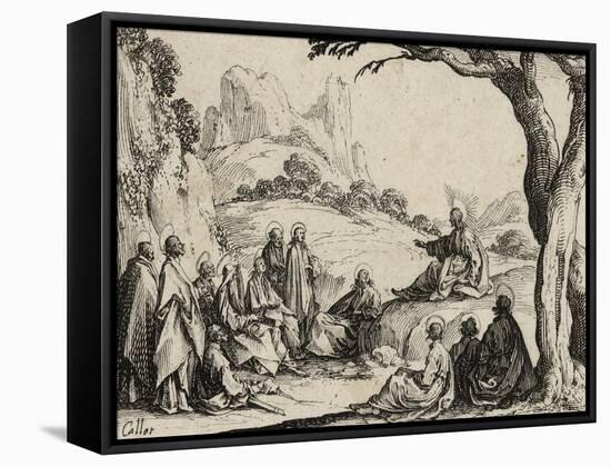 The Sermon on the Mount, 1635 (Etching)-Jacques Callot-Framed Stretched Canvas