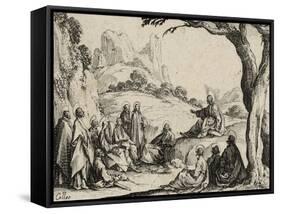 The Sermon on the Mount, 1635 (Etching)-Jacques Callot-Framed Stretched Canvas