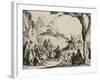 The Sermon on the Mount, 1635 (Etching)-Jacques Callot-Framed Giclee Print