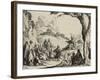 The Sermon on the Mount, 1635 (Etching)-Jacques Callot-Framed Giclee Print