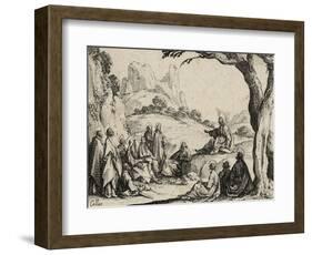 The Sermon on the Mount, 1635 (Etching)-Jacques Callot-Framed Giclee Print