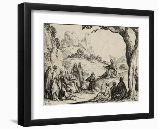 The Sermon on the Mount, 1635 (Etching)-Jacques Callot-Framed Giclee Print