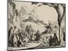 The Sermon on the Mount, 1635 (Etching)-Jacques Callot-Mounted Giclee Print