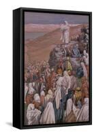 The Sermon on the Mount, Illustration for 'The Life of Christ', C.1886-96-James Tissot-Framed Stretched Canvas