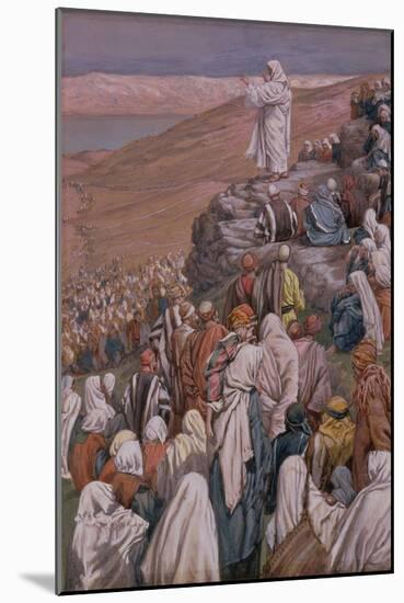 The Sermon on the Mount, Illustration for 'The Life of Christ', C.1886-96-James Tissot-Mounted Giclee Print