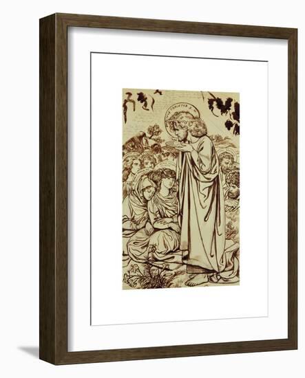 The Sermon on the Mount-Dante Gabriel Rossetti-Framed Premium Giclee Print