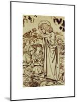 The Sermon on the Mount-Dante Gabriel Rossetti-Mounted Premium Giclee Print