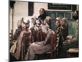 The Sermon-Gari Melchers-Mounted Giclee Print