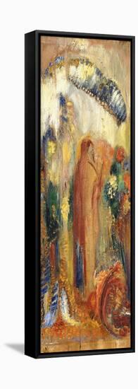 The Sermon-Odilon Redon-Framed Stretched Canvas