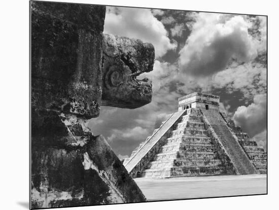 The Serpent And The Pyramid, Chechinitza, Mexico 02-Monte Nagler-Mounted Photographic Print