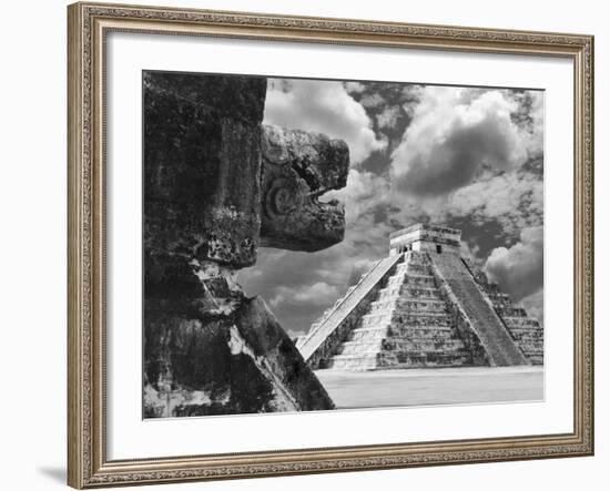 The Serpent And The Pyramid, Chechinitza, Mexico 02-Monte Nagler-Framed Photographic Print