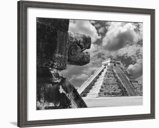 The Serpent And The Pyramid, Chechinitza, Mexico 02-Monte Nagler-Framed Photographic Print