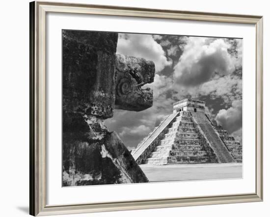 The Serpent And The Pyramid, Chechinitza, Mexico 02-Monte Nagler-Framed Photographic Print