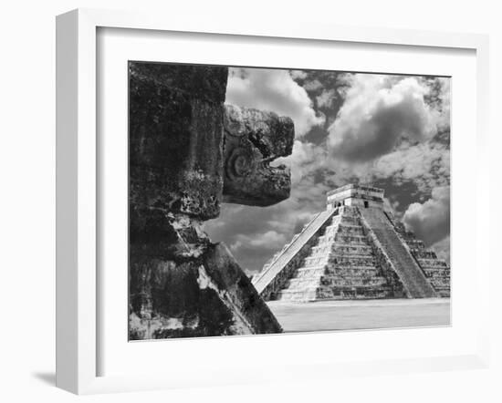 The Serpent And The Pyramid, Chechinitza, Mexico 02-Monte Nagler-Framed Photographic Print