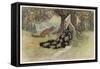 The Serpent, Grannonia and the Fox-Warwick Goble-Framed Stretched Canvas