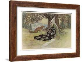 The Serpent, Grannonia and the Fox-Warwick Goble-Framed Art Print