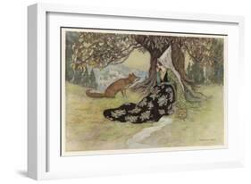 The Serpent, Grannonia and the Fox-Warwick Goble-Framed Art Print