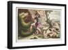 The Serpent Is Killed by Cadmus, Illustration from Ovid's Metamorphoses, Florence, 1832-Luigi Ademollo-Framed Giclee Print