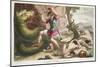 The Serpent Is Killed by Cadmus, Illustration from Ovid's Metamorphoses, Florence, 1832-Luigi Ademollo-Mounted Giclee Print