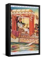 The "Serpent of the Nile" in Her Galley-Arthur Claude Strachan-Framed Stretched Canvas