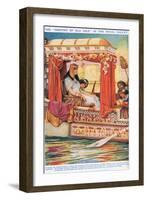 The "Serpent of the Nile" in Her Galley-Arthur Claude Strachan-Framed Giclee Print