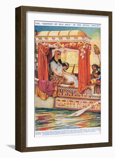 The "Serpent of the Nile" in Her Galley-Arthur Claude Strachan-Framed Giclee Print