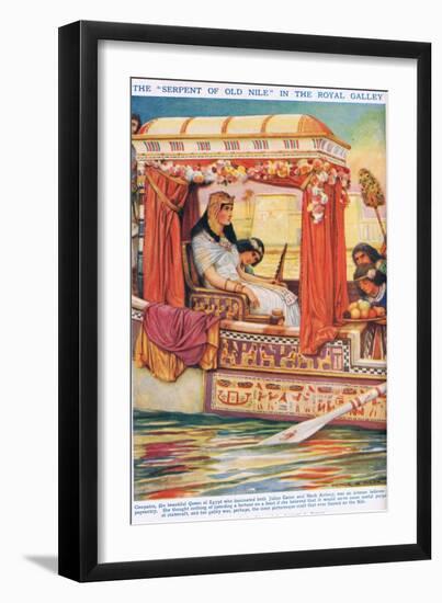 The "Serpent of the Nile" in Her Galley-Arthur Claude Strachan-Framed Giclee Print