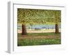 The Serpentine, Hyde Park, 1990-Liz Wright-Framed Giclee Print