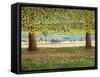 The Serpentine, Hyde Park, 1990-Liz Wright-Framed Stretched Canvas