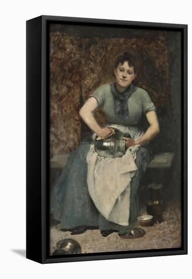 The Servant, c.1875-90-Jean Alexandre Joseph Falguiere-Framed Stretched Canvas