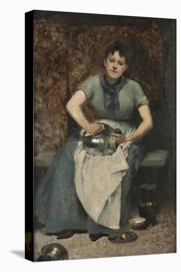 The Servant, c.1875-90-Jean Alexandre Joseph Falguiere-Stretched Canvas